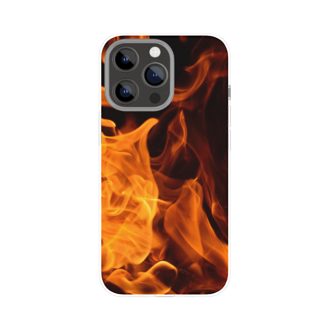 "Fire" - Coque double couche personnalisée prête à l'emploi pour iPhone