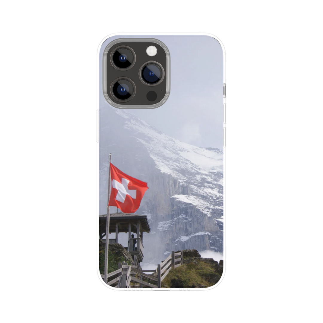 "Swiss mountains" - Coque double couche personnalisée prête à l'emploi pour iPhone