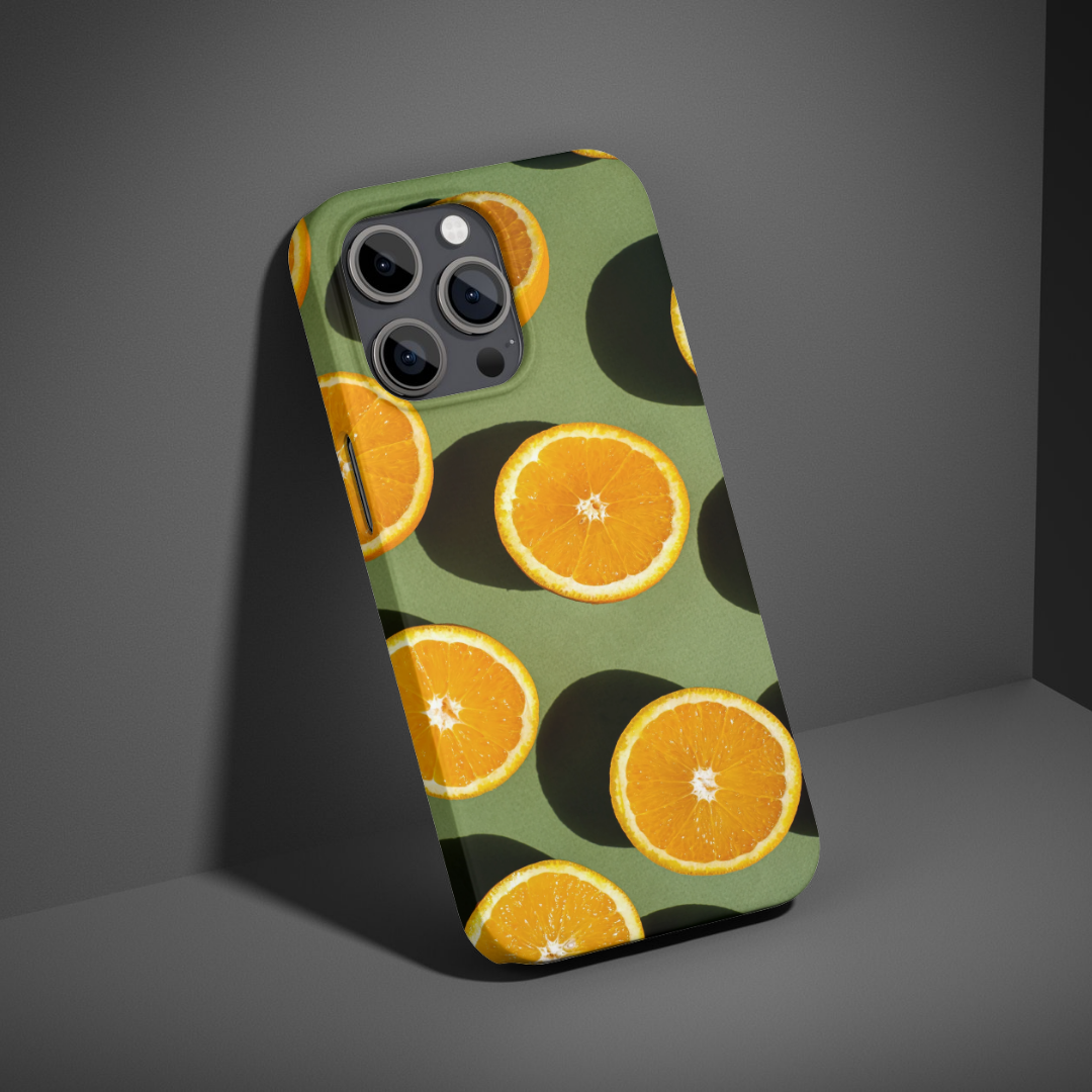 "Lovely Oranges" - Coque double couche personnalisée prête à l'emploi pour iPhone