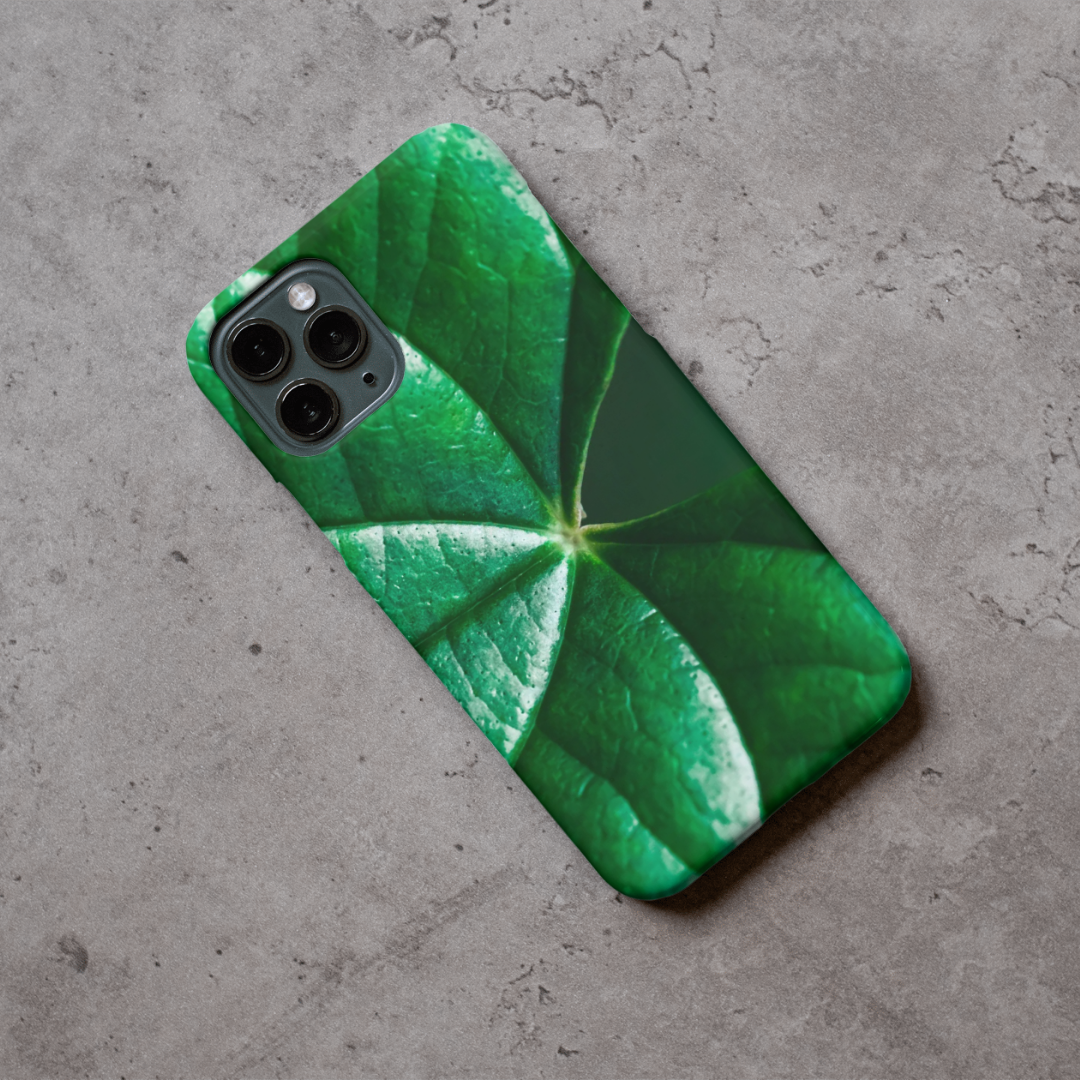 "Tropical leaves" - Coque double couche personnalisée prête à l'emploi pour iPhone