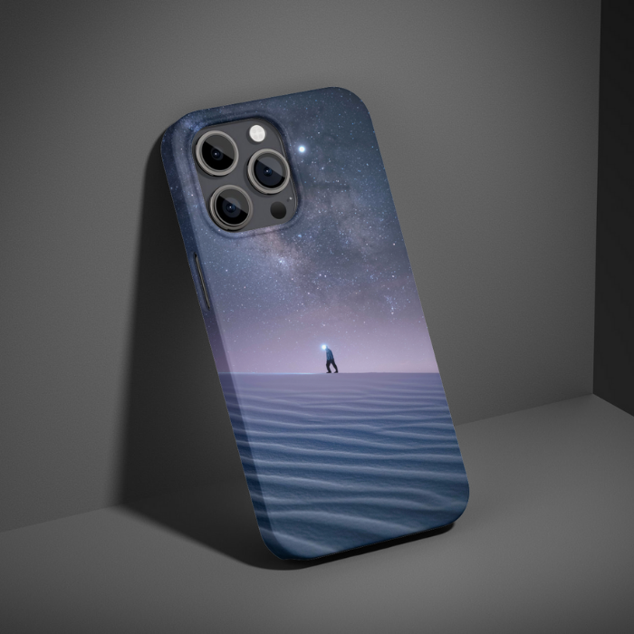 "A stranger" - Coque double couche personnalisée prête à l'emploi pour iPhone