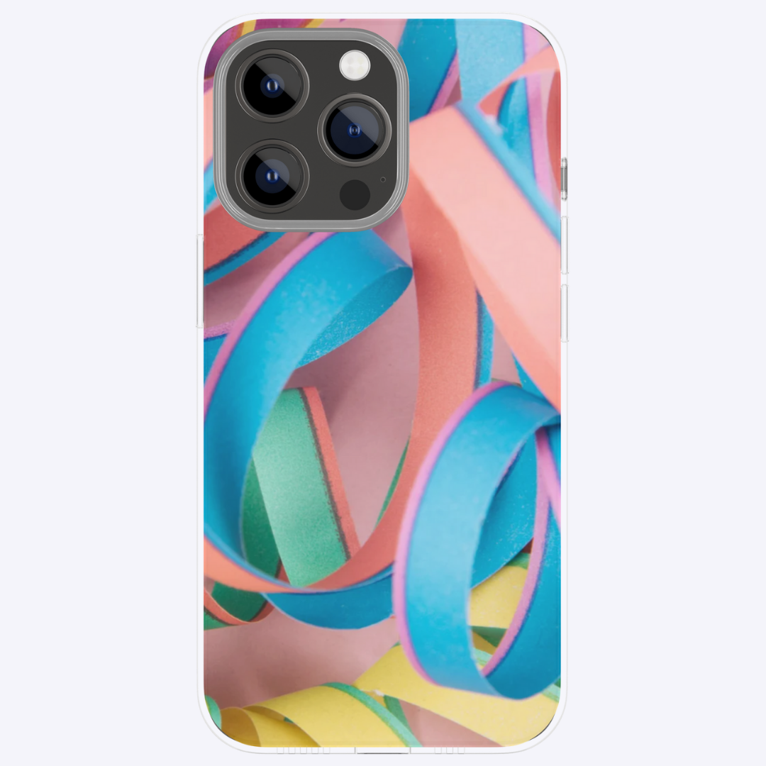 "Сonfetti" - Coque double couche personnalisée prête à l'emploi pour iPhone