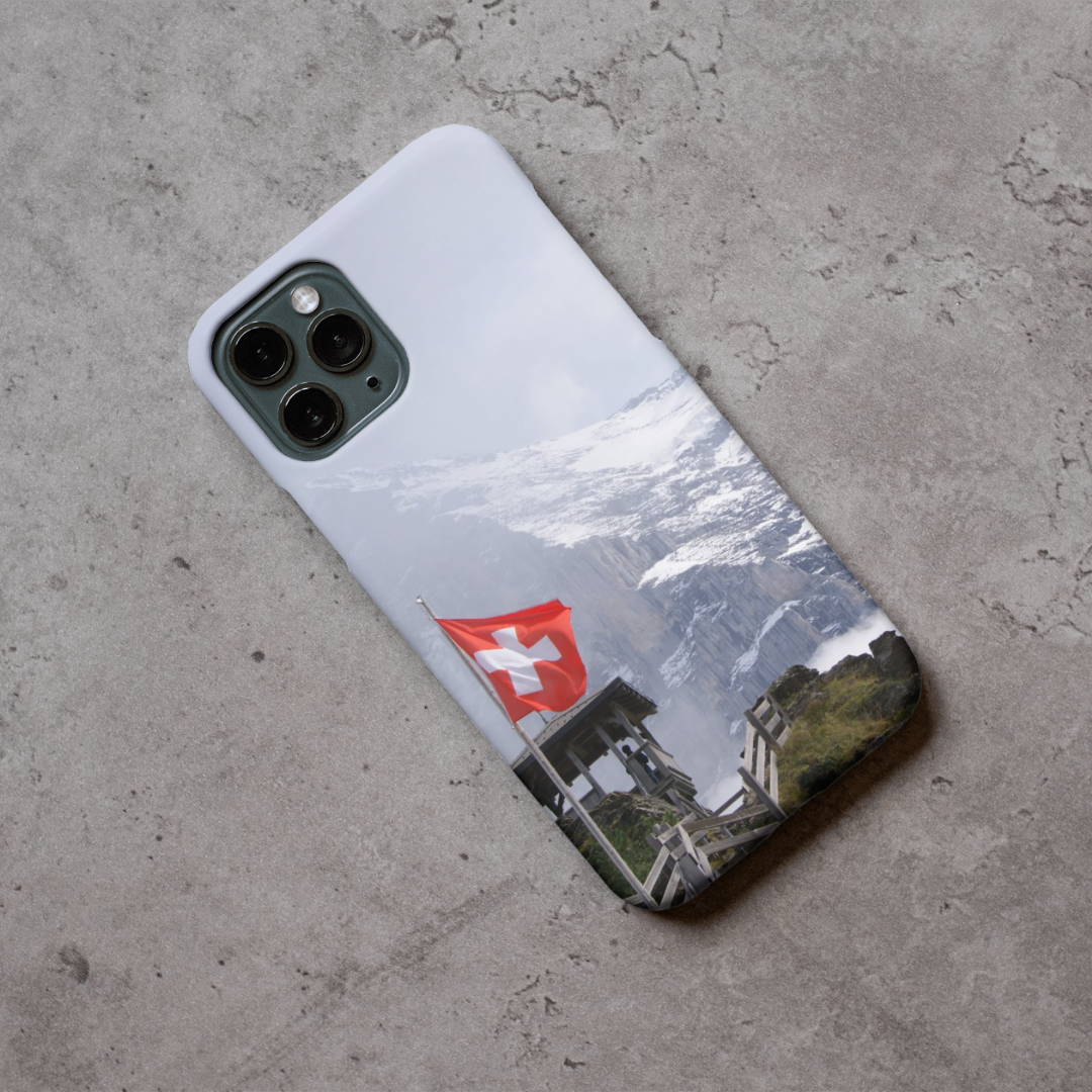 "Swiss mountains" - Fertige individuelle Dual-Layer-Hülle für das iPhone