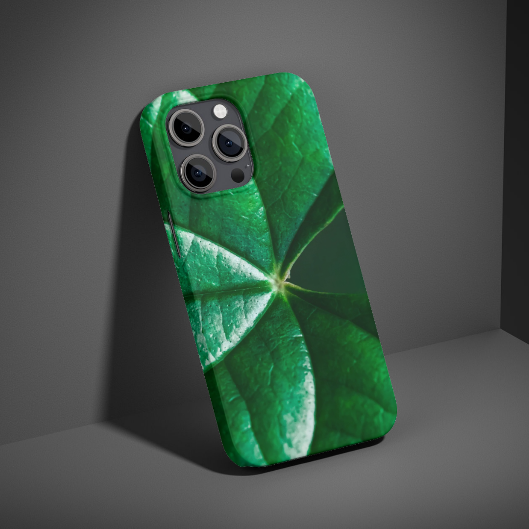 "Tropical leaves" - Coque double couche personnalisée prête à l'emploi pour iPhone