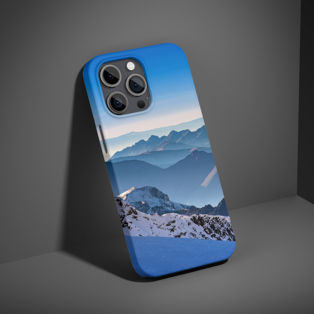 "Snowy mountains" - Fertige individuelle Dual-Layer-Hülle für das iPhone