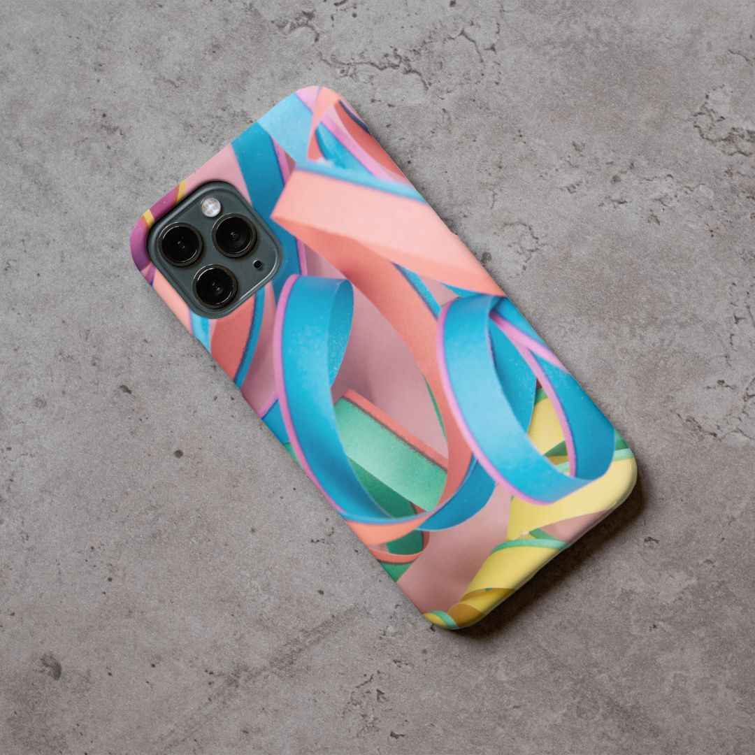 "Сonfetti" - Coque double couche personnalisée prête à l'emploi pour iPhone