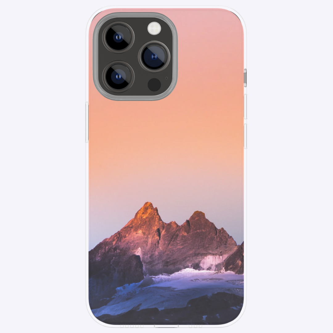 "Sunset in the mountains" - Fertige individuelle Dual-Layer-Hülle für das iPhone