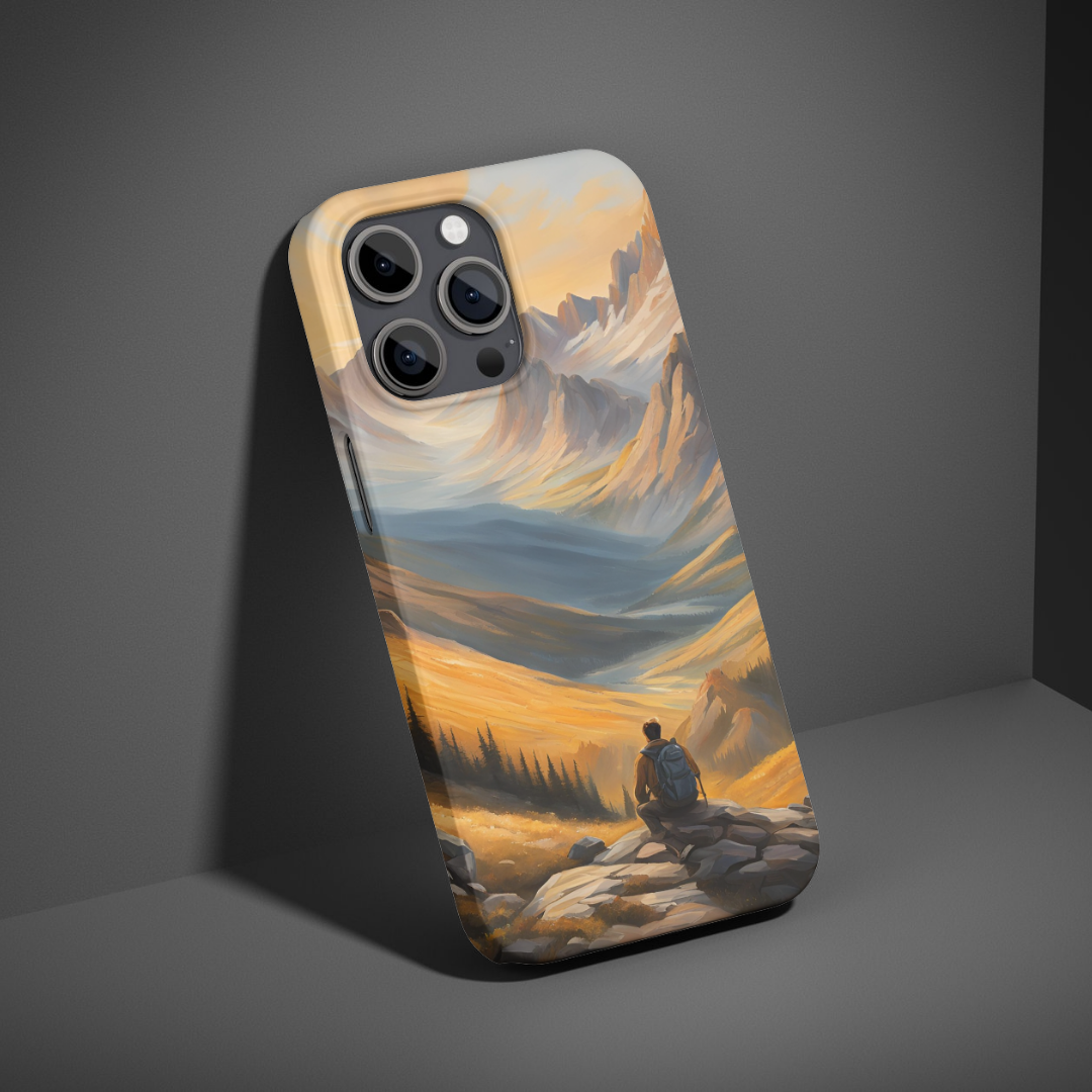 "Traveller v1" - Coque double couche personnalisée prête à l'emploi pour iPhone