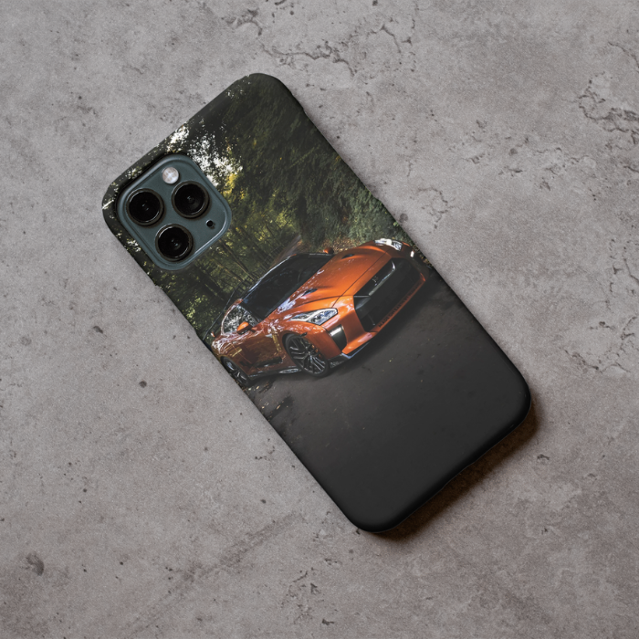 "GTR nature" - Coque double couche personnalisée prête à l'emploi pour iPhone
